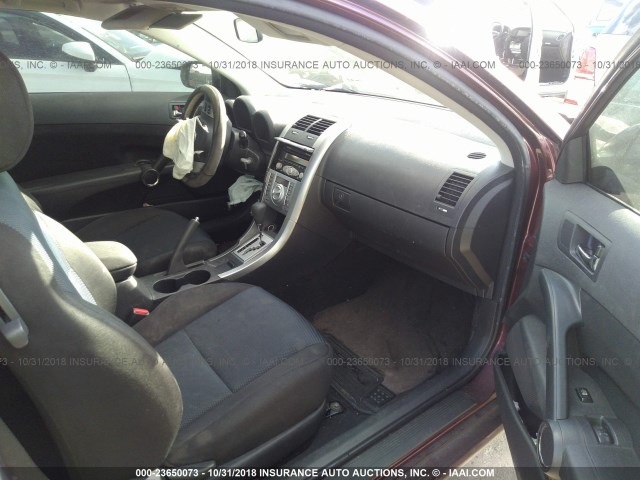 JTKDE177170175758 - 2007 TOYOTA SCION TC 栗色 照片 5