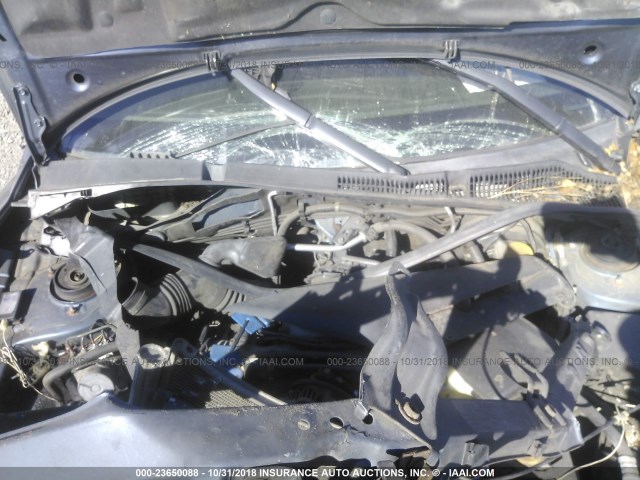 4S3BL616857227215 - 2005 SUBARU LEGACY 2.5I BLUE photo 10