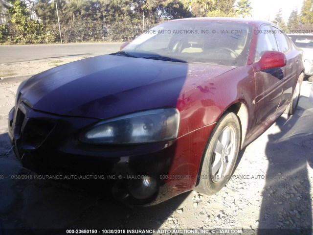 2G2WP552971175122 - 2007 PONTIAC GRAND PRIX წითელი ფოტო 2