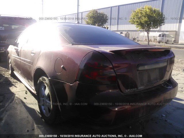 2G2WP552971175122 - 2007 PONTIAC GRAND PRIX წითელი ფოტო 3