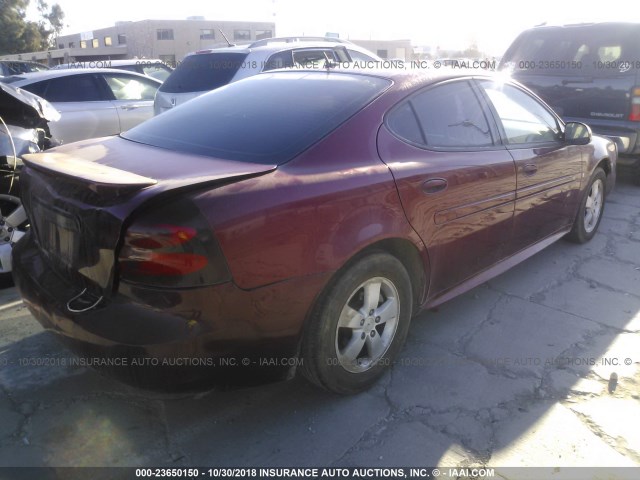 2G2WP552971175122 - 2007 PONTIAC GRAND PRIX წითელი ფოტო 4