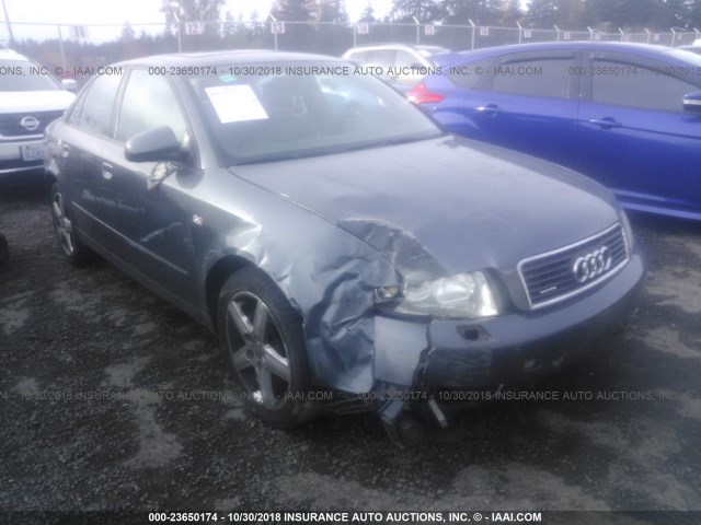 WAULC68E13A226096 - 2003 AUDI A4 1.8T QUATTRO GRAY photo 1