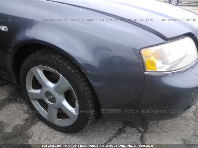 WAULT64B14N016894 - 2004 AUDI A6 3.0 QUATTRO GRAY photo 6