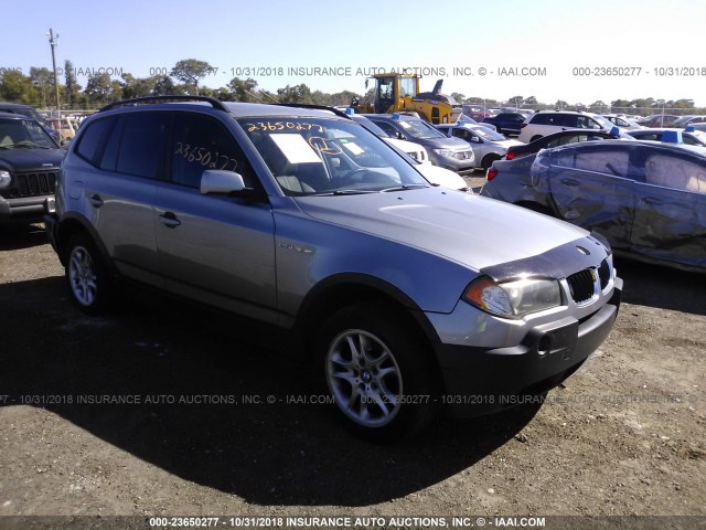 WBXPA734X5WC51427 - 2005 BMW X3 2.5I GRAY photo 1