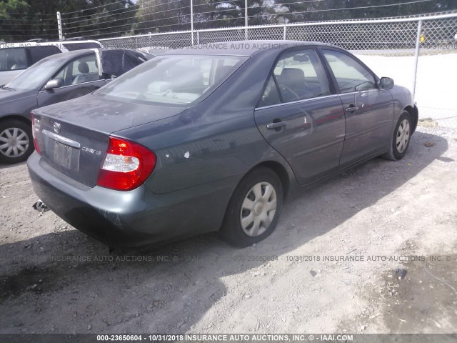 4T1BE32K23U668448 - 2003 TOYOTA CAMRY LE/XLE/SE GREEN photo 4