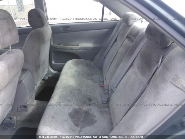 4T1BE32K23U668448 - 2003 TOYOTA CAMRY LE/XLE/SE GREEN photo 8