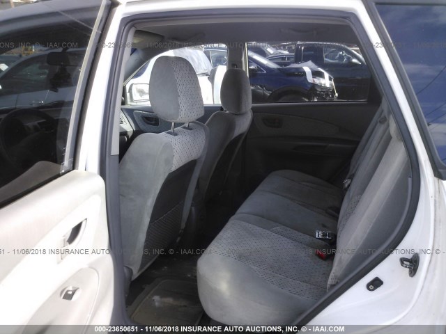 KM8JN72D65U069320 - 2005 HYUNDAI TUCSON GLS/LX WHITE photo 8