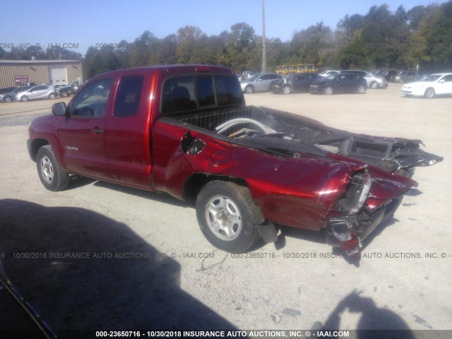 5TETX22N57Z349680 - 2007 TOYOTA TACOMA ACCESS CAB წითელი ფოტო 3