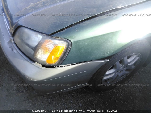 4S3BH686X16601508 - 2001 SUBARU LEGACY OUTBACK LIMITED GREEN photo 6