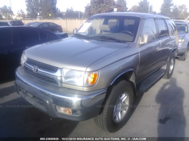 JT3HN86R510359469 - 2001 TOYOTA 4RUNNER SR5 TAN photo 2