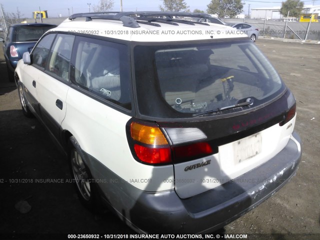 4S3BH675426619156 - 2002 SUBARU LEGACY OUTBACK AWP WHITE photo 3