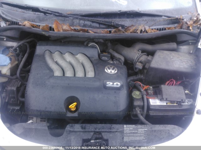 3VWBK31C35M418048 - 2005 VOLKSWAGEN NEW BEETLE GL 银色 照片 10