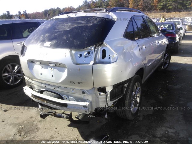 JTJHW31U472009638 - 2007 LEXUS RX 400H SILVER photo 4