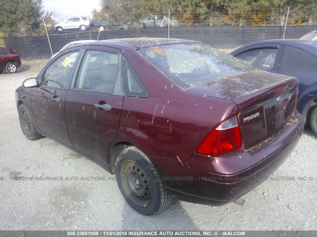 1FAFP34N87W351250 - 2007 FORD FOCUS ZX4/S/SE/SES 红色 照片 3