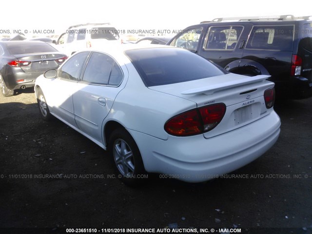 1G3NL52FX4C240155 - 2004 OLDSMOBILE ALERO GL WHITE photo 3