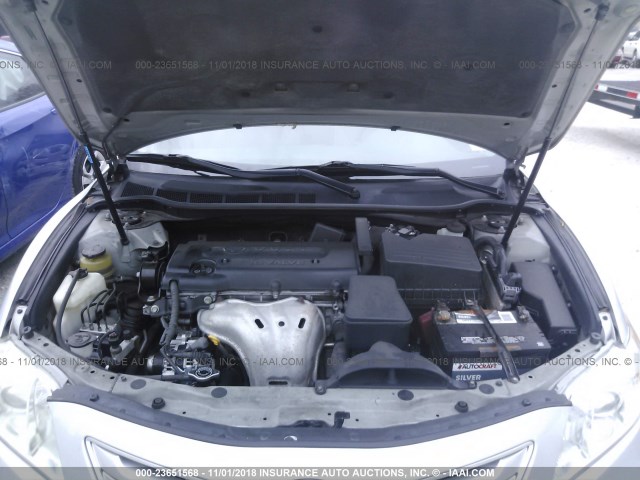 4T1BE46K57U002061 - 2007 TOYOTA CAMRY NEW GENERAT CE/LE/XLE/SE SILVER photo 10