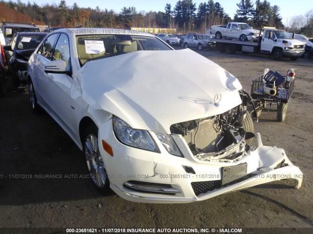 WDDHF8JBXCA603798 - 2012 MERCEDES-BENZ E 350 4MATIC WHITE photo 1