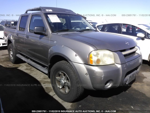 1N6ED27Y74C472568 - 2004 NISSAN FRONTIER CREW CAB XE V6 BROWN photo 1