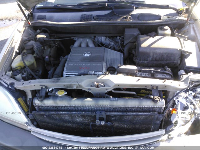 JTJHF10U630304039 - 2003 LEXUS RX 300 TAN photo 10