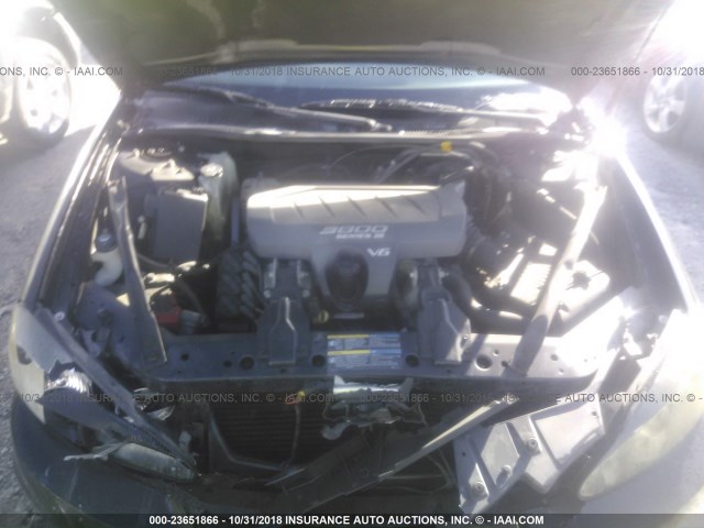 2G2WP522151192529 - 2005 PONTIAC GRAND PRIX BLACK photo 10