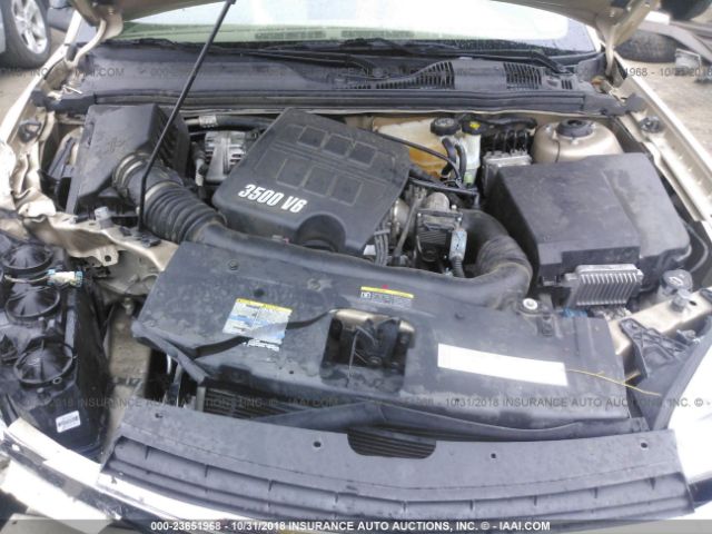 1G1ZT52895F328707 - 2005 CHEVROLET MALIBU LS ოქროსფერი ფოტო 10