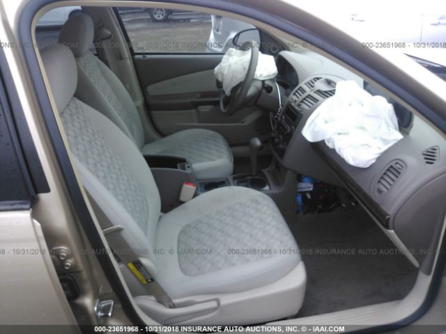 1G1ZT52895F328707 - 2005 CHEVROLET MALIBU LS ოქროსფერი ფოტო 5