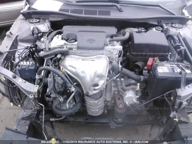 4T1BF1FK3FU030483 - 2015 TOYOTA CAMRY LE/XLE/SE/XSE GRAY photo 10