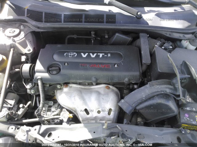 4T1BE46K17U067795 - 2007 TOYOTA CAMRY NEW GENERAT CE/LE/XLE/SE GRAY photo 10