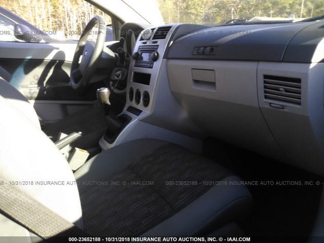 1B3HB28C47D194964 - 2007 DODGE CALIBER BLUE photo 5