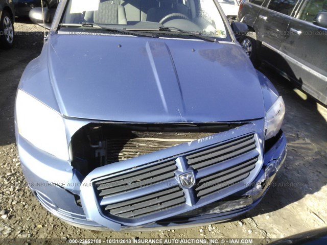 1B3HB28C47D194964 - 2007 DODGE CALIBER BLUE photo 6