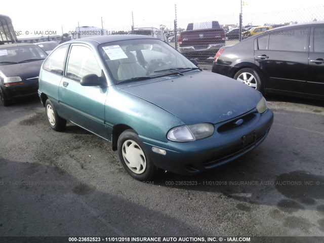 KNJLT05H7V6207795 - 1997 FORD ASPIRE GREEN photo 1