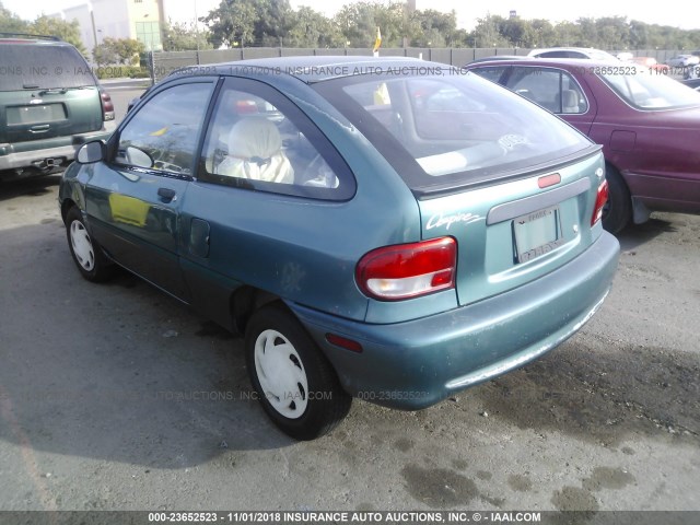 KNJLT05H7V6207795 - 1997 FORD ASPIRE GREEN photo 3