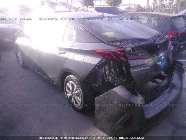 JTDKARFP6J3088972 - 2018 TOYOTA PRIUS PRIME  灰色 照片 3