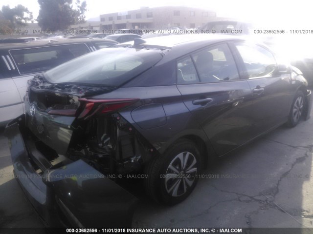 JTDKARFP6J3088972 - 2018 TOYOTA PRIUS PRIME  GRAY photo 4