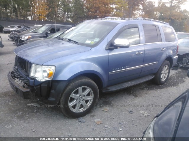 1A8HW58227F528918 - 2007 CHRYSLER ASPEN LIMITED Light Blue photo 2