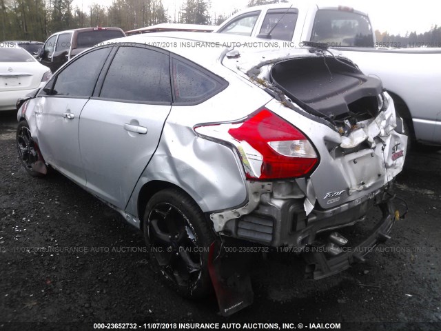 1FADP3L92EL350900 - 2014 FORD FOCUS ST SILVER photo 3