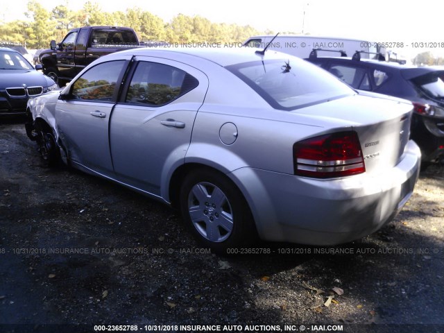 1B3CC4FB3AN180326 - 2010 DODGE AVENGER SXT SILVER photo 3