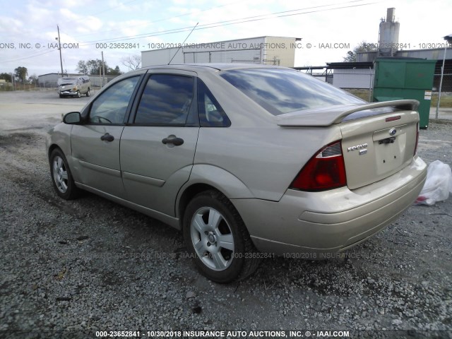 1FAFP34N67W203906 - 2007 FORD FOCUS ZX4/S/SE/SES BEIGE photo 3