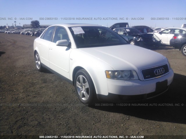 WAULT68E42A208061 - 2002 AUDI A4 3.0 QUATTRO WHITE photo 1