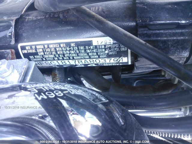 1HFSC1817RA803761 - 1994 HONDA VT1100 C BLUE photo 10