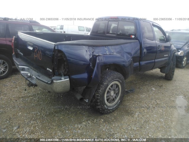 5TEUX42N17Z380327 - 2007 TOYOTA TACOMA ACCESS CAB ლურჯი ფოტო 4