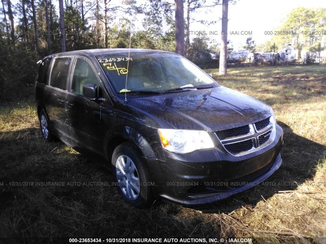 2C4RDGBG4DR773256 - 2013 DODGE GRAND CARAVAN SE BLACK photo 1