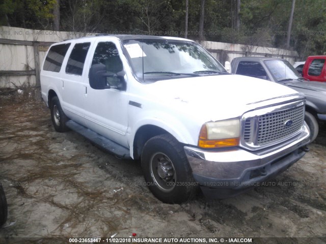 1FMNU40S9YEC18144 - 2000 FORD EXCURSION XLT WHITE photo 1