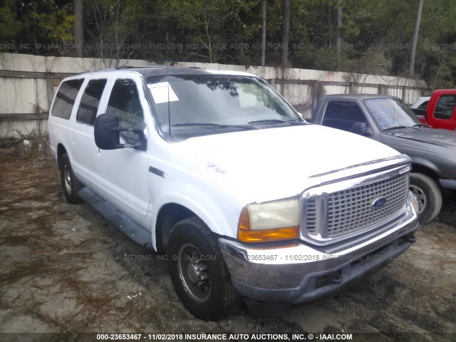 1FMNU40S9YEC18144 - 2000 FORD EXCURSION XLT WHITE photo 6