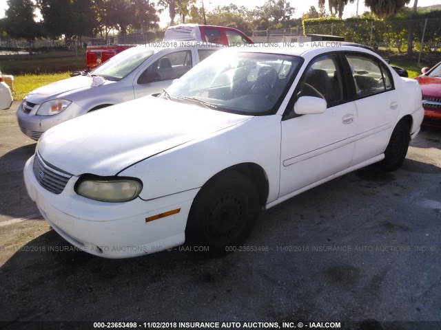 1G1ND52M5XY167918 - 1999 CHEVROLET MALIBU WHITE photo 2