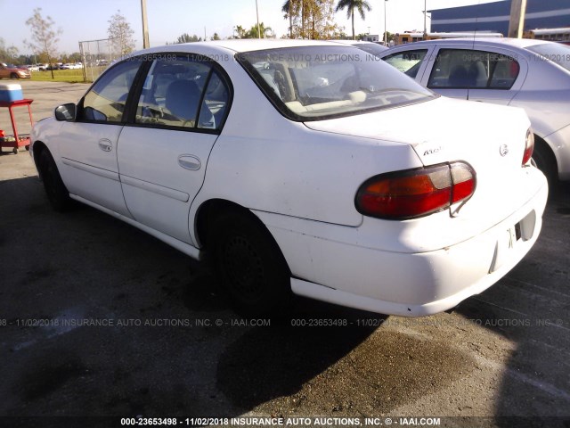 1G1ND52M5XY167918 - 1999 CHEVROLET MALIBU WHITE photo 3