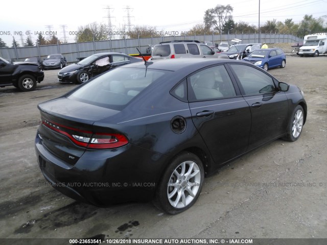 1C3CDFBA4DD126570 - 2013 DODGE DART SXT BLACK photo 4