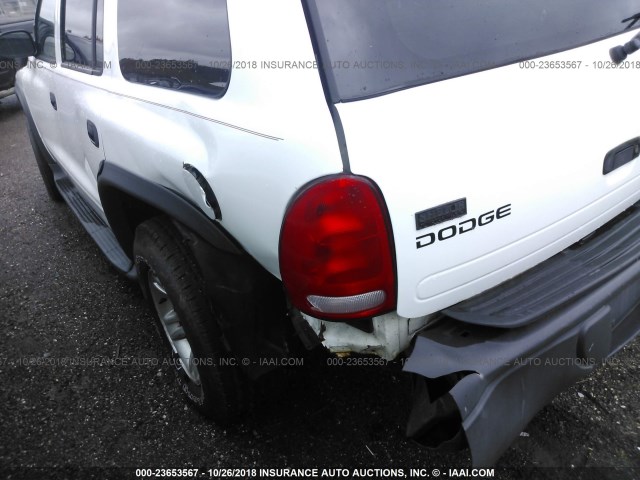 1D4HS38N63F502529 - 2003 DODGE DURANGO SPORT WHITE photo 6