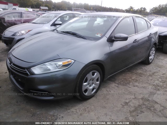 1C3CDFAAXDD231194 - 2013 DODGE DART SE/AERO GRAY photo 2