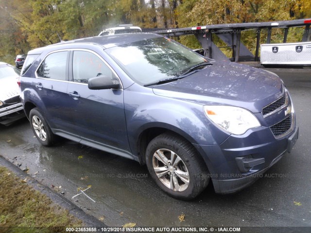 2GNALAEK8E6344001 - 2014 CHEVROLET EQUINOX LS BLUE photo 1